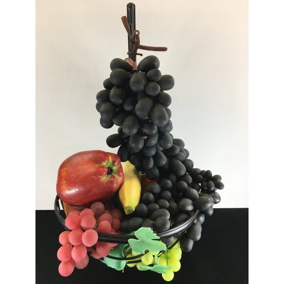 Vintage Fake Realistic Artificial Faux Fruit Mix Plastic Rubber Home Decor - Picture 1 of 16